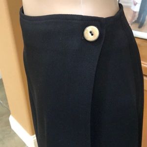 Black Wrap Mini Skirt Made in Belgium